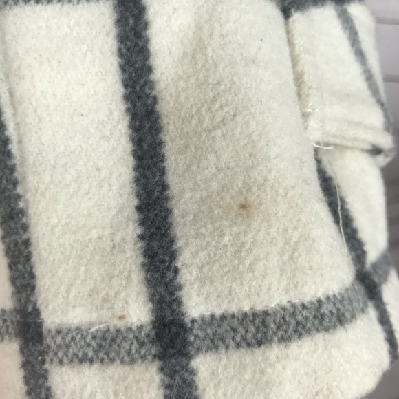 Womens Wool Blend Pea Coat Striped Size S - Picture 3 of 8